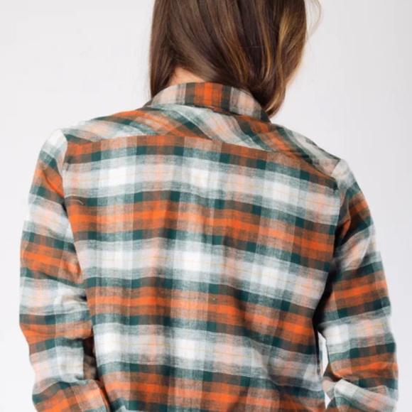 NWT DICKIES WOMENS LONG SLEEVE FLANNEL SHIRT. 100% SOFT AND COMFORTABLE COTTON - Picture 11 of 11